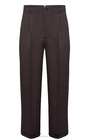 Peg Trousers in Brown Twill