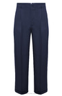 Peg Trousers in Navy Twill