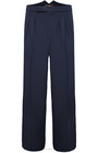 Fishtail Back Trousers - Navy Twill