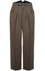 Fishtail Back Trousers - Brown Herringbone