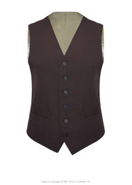 Classic Waistcoat - Brown Twill