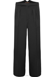 Fishtail Back Trousers - Charcoal Twill