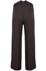 Fishtail Back Trousers - Brown Twill