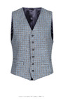 Classic Waistcoat - Blue/Grey Check