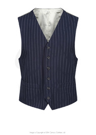 Classic Waistcoat - Pin Stripe Navy