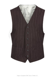 Classic Waistcoat - Pin Stripe Brown