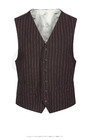 Classic Waistcoat - Pin Stripe Brown